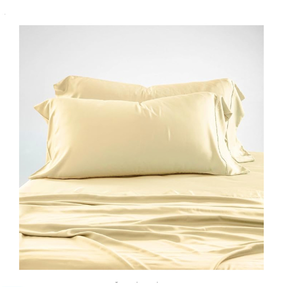 Olive Crate 100% Eucalyptus TENCEL Cooling - FULL SPLIT KING King Sheet Set 6pc - Picture 4 of 6